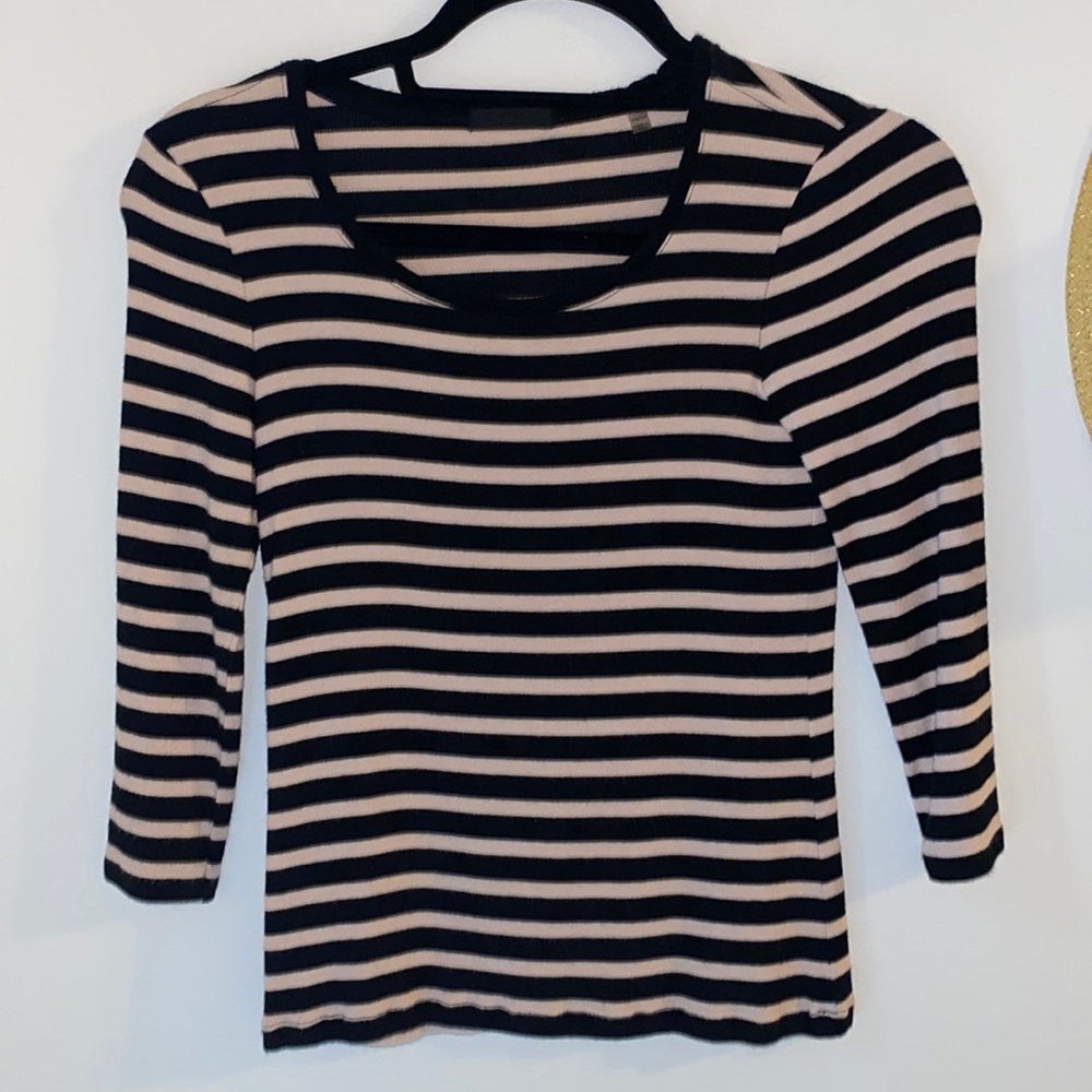 ATM 3/4 sleeve striped top